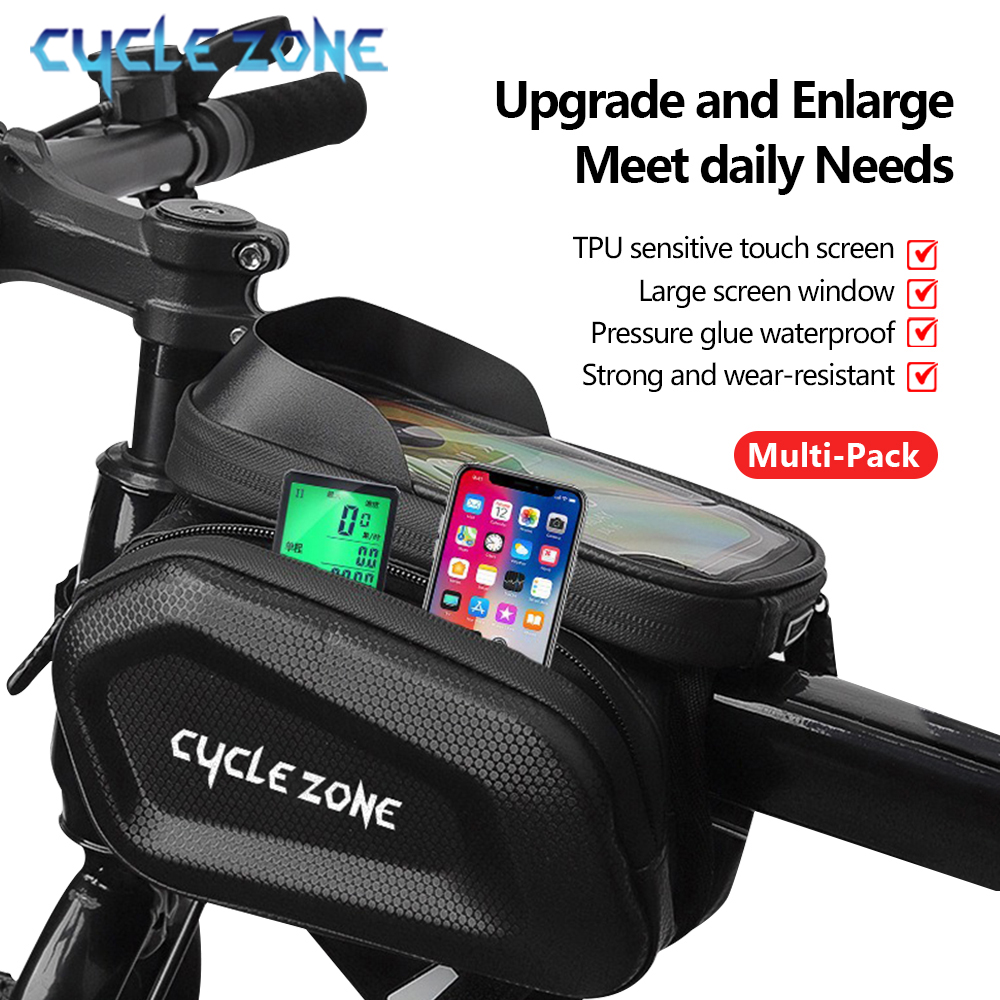 Phone Zone Accessories - Sacos de bicicleta superior tubo dianteiro