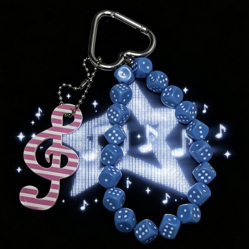Phone Accessories For Teens - R7uf artesanal frisado nota musical chaveiro