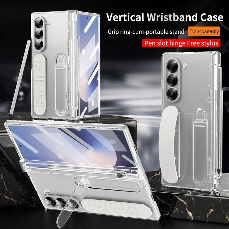 Tempered Glass Screen - Luxo pulseira titular dobradiça caso de