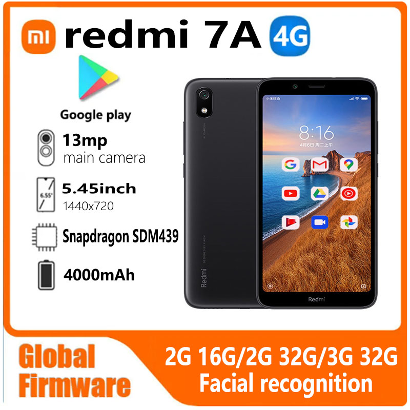 Xiaomi-Redmi 7A Smartphone, Fi - Phone Accessories Display avaliação e preço