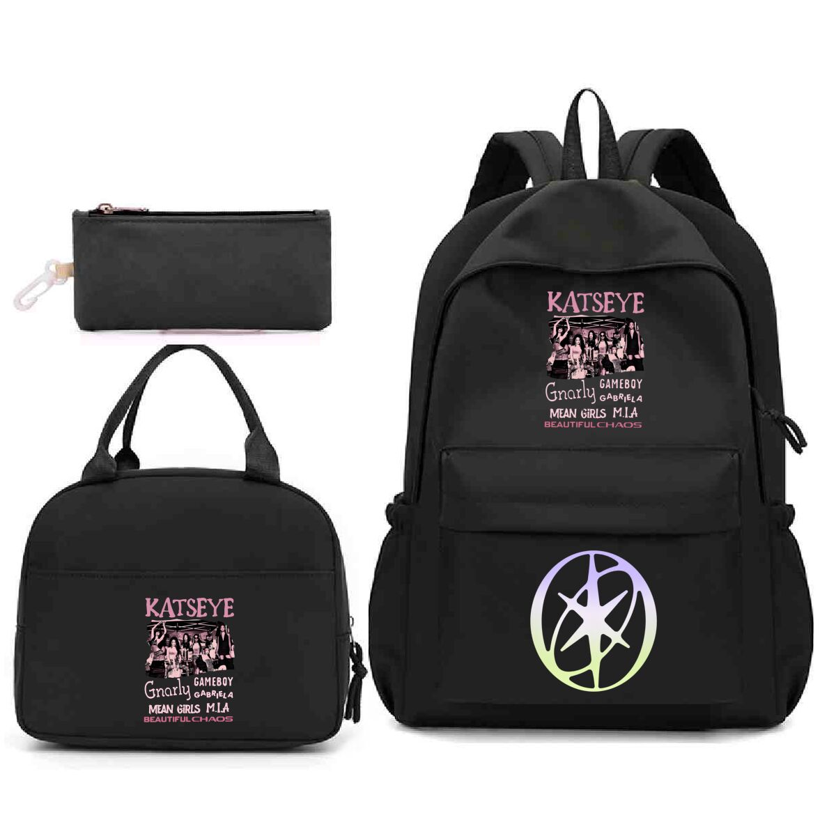 Conjunto de Mochila Katseye Im - Phone Accessories For Teens avaliação e preço