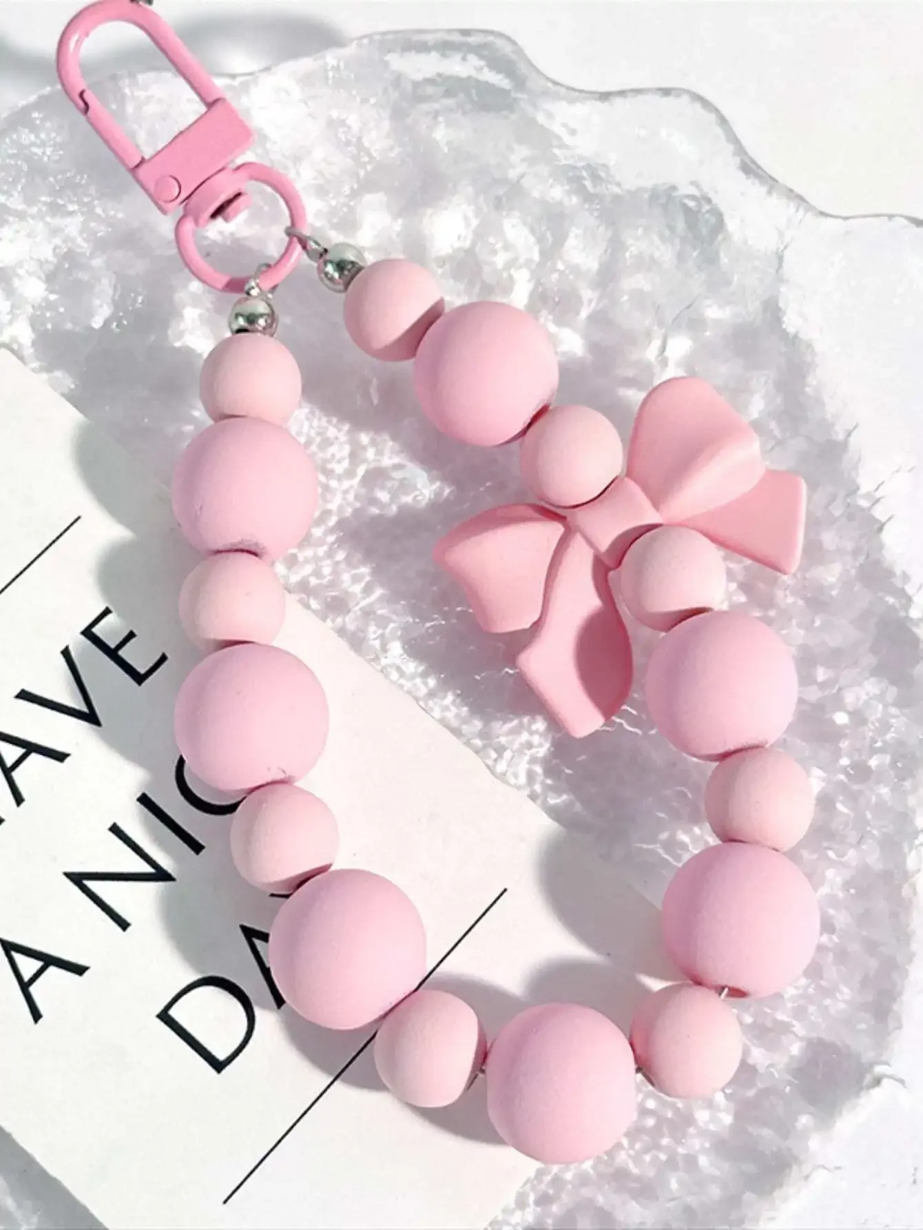 1 unidade Chaveiro Rosa com La - Phone Accessories For Teens avaliação e preço