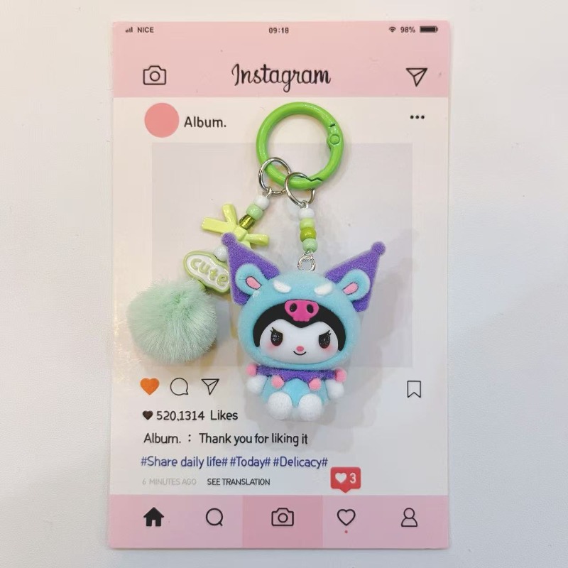 Chaveiro de Resina Kuromi Fash - Phone Accessories For Teens avaliação e preço