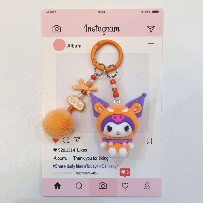 Chaveiro de Resina Kuromi Fash - Phone Accessories For Teens avaliação e preço