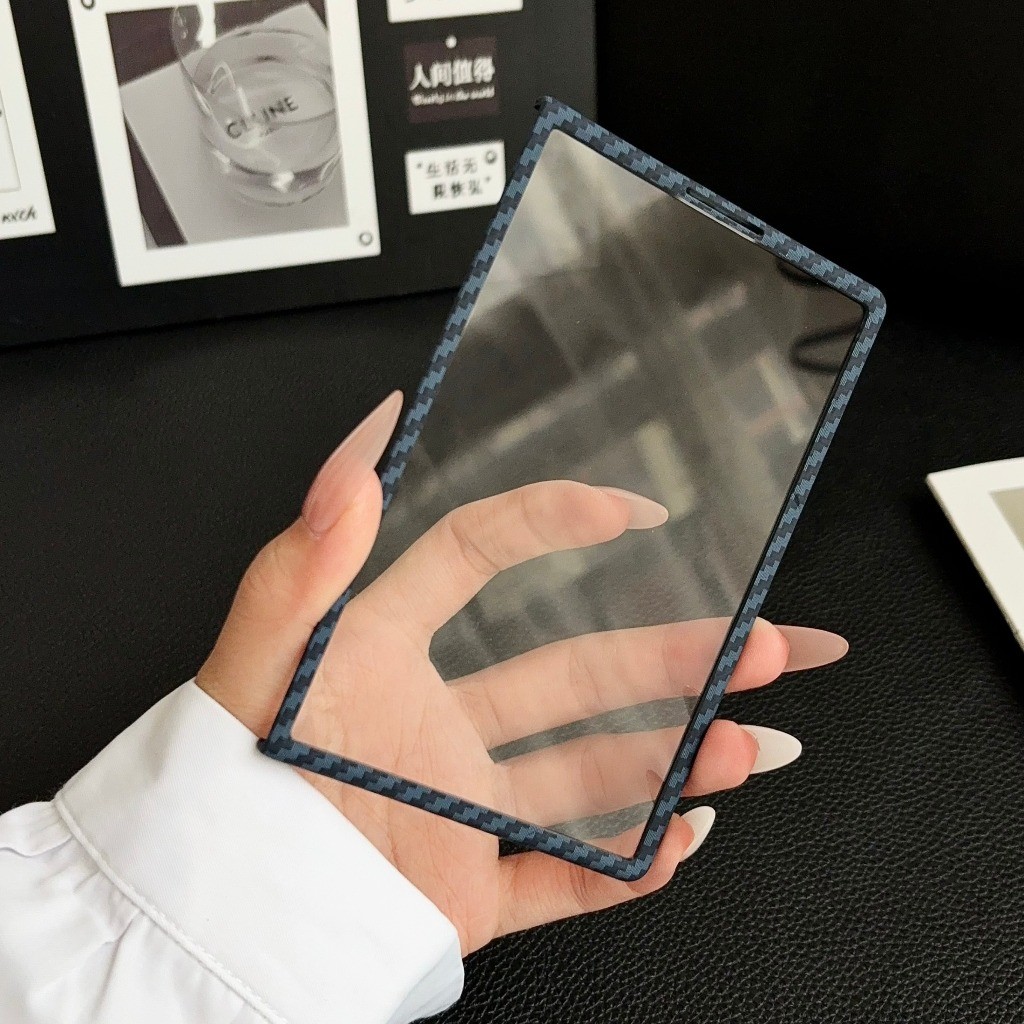 Capa de fibra de carbono para  - Tempered Glass Screen avaliação e preço