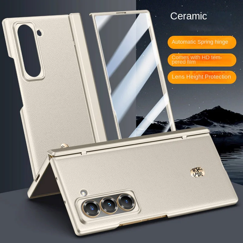Couro de negócios de luxo com  - Tempered Glass Screen avaliação e preço